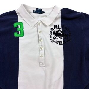 Ralph Lauren Polo Shirt Kids XL 100%‎ Cotton Color Block RLC Equestrian #3